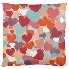 Valentines Day Hearts Romance Love Standard Premium Plush Fleece Cushion Case (one Side) by Posterlux