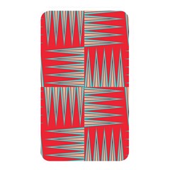 Zigzag Pattern Chevron Red Memory Card Reader (rectangular) by Bedest