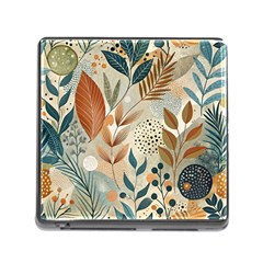 Leaves Pattern Flora Memory Card Reader (square 5 Slot) by Sabxi
