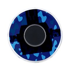 Blue Camouflage Pattern On-the-go Memory Card Reader by kyorashop23