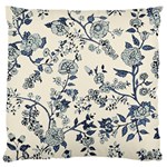 Blue Vintage Background Standard Premium Plush Fleece Cushion Case (Two Sides) Back