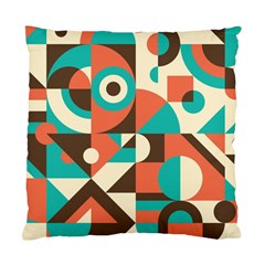 Retro Colorful Background, Retro Abstraction Standard Cushion Case (one Side) by kyorashop23