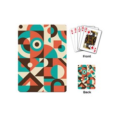 Retro Colorful Background, Retro Abstraction Playing Cards Single Design (mini) by kyorashop23