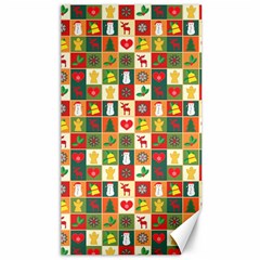 Template Christmas Pattern Canvas 40  X 72  by Proyonanggan
