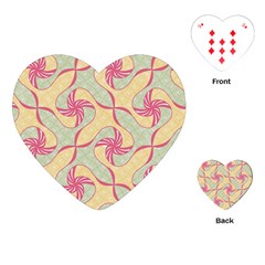 Abstract Pattern Design Scrapbooking Playing Cards Single Design (heart) by Paksenen