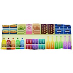 Supermarket Shelf Products Snacks 15 x40  Body Pillow Case Dakimakura (two Sides) by Cemarart
