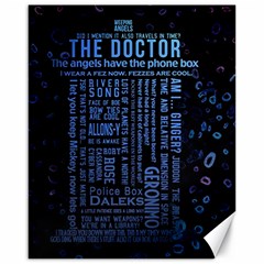 Doctor Who Tardis Canvas 16  X 20  by Cemarart