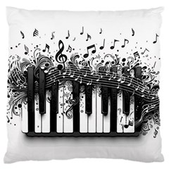 Piano Sounds Standard Premium Plush Fleece Cushion Case (two Sides) by RiverRootz