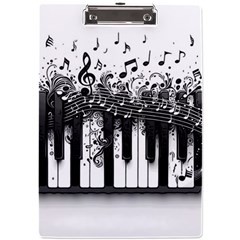 Piano Sounds A4 Acrylic Clipboard by RiverRootz