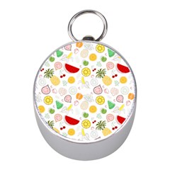 Pattern Seamless Texture Fruit Mini Silver Compasses by Sabxi