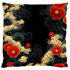 Korean Art Flowers Asian Pattern 18  Baby Flannel Cushion Case (two Sides) by Sabxi