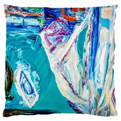 Sailing Boat Standard Premium Plush Fleece Cushion Case (two Sides) by bestdesignintheworld