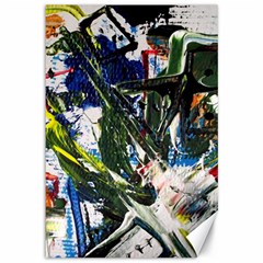Snow In A City-1-1 Canvas 12  X 18  by bestdesignintheworld