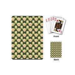 Retro 1880s Flowers Pattern 15 Playing Cards Single Design (mini) by violetheavensky