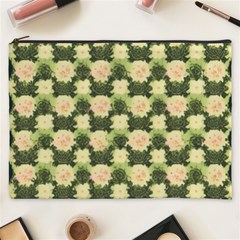 Retro 1880s Flowers Pattern 15 Cosmetic Bag (xxxl) by violetheavensky