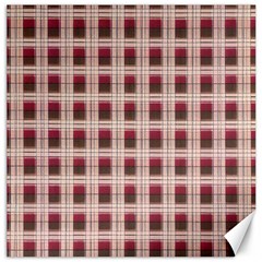 Retro 60s 50s Plaid Pattern 2 Canvas 20  X 20  by violetheavensky