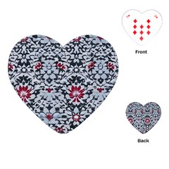Gothic Leaf Pattern 6 Playing Cards Single Design (heart) by violetheavensky