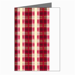 Retro 60s 50s Plaid Pattern 4 Greeting Cards (pkg Of 8) by violetheavensky