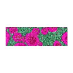 Mid Century Retro Floral 1970s 1960s Pattern 97 Sticker Bumper (100 Pack) by violetheavensky
