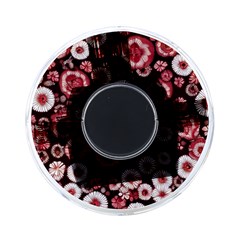 Mid Century Retro Floral 1970s 1960s Pattern 96 On-the-go Memory Card Reader by violetheavensky