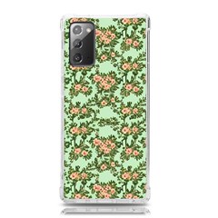 Retro 1880s Flowers Pattern 5 Samsung Galaxy Note 20 Tpu Uv Case by violetheavensky