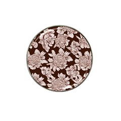 Mid Century Retro Floral 1970s 1960s Pattern 106 Hat Clip Ball Marker (10 Pack) by violetheavensky