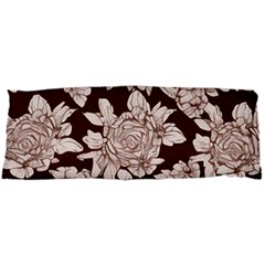 Mid Century Retro Floral 1970s 1960s Pattern 106 15 x40  Body Pillow Case Dakimakura (two Sides) by violetheavensky