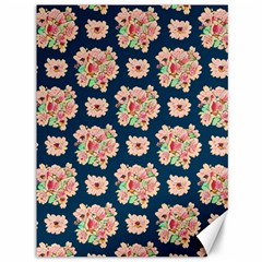 Retro 1880s Flowers Pattern 7 Canvas 36  X 48  by violetheavensky