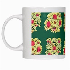 Retro 1880s Flowers Pattern 6 White Mug by violetheavensky
