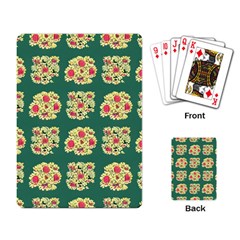 Retro 1880s Flowers Pattern 6 Playing Cards Single Design (rectangle) by violetheavensky
