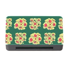 Retro 1880s Flowers Pattern 6 Memory Card Reader With Cf by violetheavensky