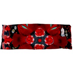 Mid Century Retro Floral 1970s 1960s Pattern 105 15 x40  Body Pillow Case Dakimakura (two Sides) by violetheavensky