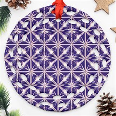 Royal Fractal Pattern 4 Ornament (round Filigree) by violetheavensky