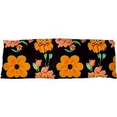 Retro 40s 50s Flowers Pattern Halloween 3 17 x47  Body Pillow Case Dakimakura (two Sides) by violetheavensky