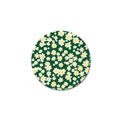 Mid Century Retro Floral 1970s 1960s Pattern 93 Golf Ball Marker (10 Pack) by violetheavensky
