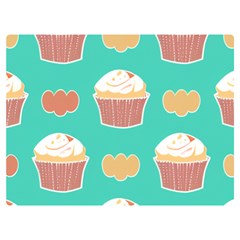 Retro 40s 50s Cupcake Pattern 3 Two Sides Premium Plush Fleece Blanket (baby Size) by violetheavensky