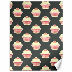 Retro 40s 50s Cupcake Pattern 4 Canvas 36  X 48  by violetheavensky