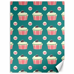 Retro 40s 50s Cupcake Pattern 2 Canvas 36  X 48  by violetheavensky