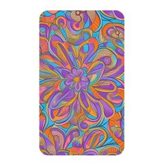 Mid Century Retro Floral 1970s 1960s Pattern 75 Memory Card Reader (rectangular) by violetheavensky