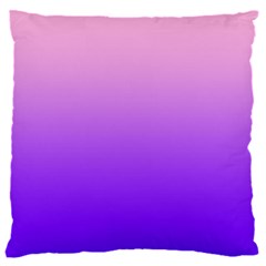 Cotton Candy Pink To Indigo Violet Linear Gradient 18  Baby Flannel Cushion Case (two Sides) by GradientsOmbre