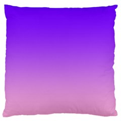 Indigo Violet To Cotton Candy Pink Linear Gradient Standard Premium Plush Fleece Cushion Case (two Sides) by GradientsOmbre