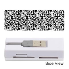 Black White Giraffe Pattern Memory Card Reader (stick) by DinkovaArt