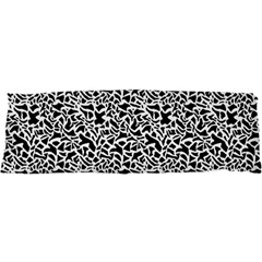 Black White Giraffe Pattern 21 x63  Body Pillow Case Dakimakura (two Sides) by DinkovaArt