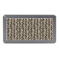 Beige Snake Pattern Memory Card Reader (mini) by DinkovaArt