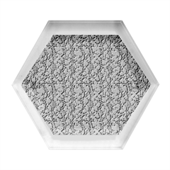 Beige Snake Pattern Hexagon Wood Jewelry Box by DinkovaArt