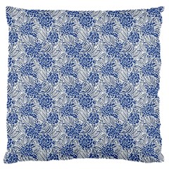 Blue Roses 18  Baby Flannel Cushion Case (two Sides) by DinkovaArt
