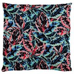Leaves Nature Pattern Patterns Colorful 18  Baby Flannel Cushion Case (two Sides) by Tsamara