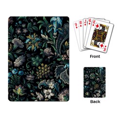 Pattern Flower Plants Leaves Nature Playing Cards Single Design (rectangle) by Tsamara