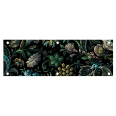 Pattern Flower Plants Leaves Nature Banner And Sign 6  X 2  by Tsamara