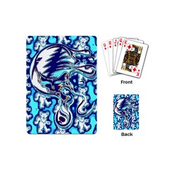 Trippy Dippy Bears Blue Dancing Greatful Dead Skull Steal Your Face Playing Cards Single Design (mini) by Salmanaz77